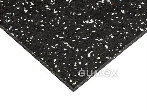 ELASTON-ELTEC, 10mm, 2000x1000mm, Dichte 1050kg/m3, Gummigranulat SBR, PU-Binder+EPDM, schwarzgrau, 